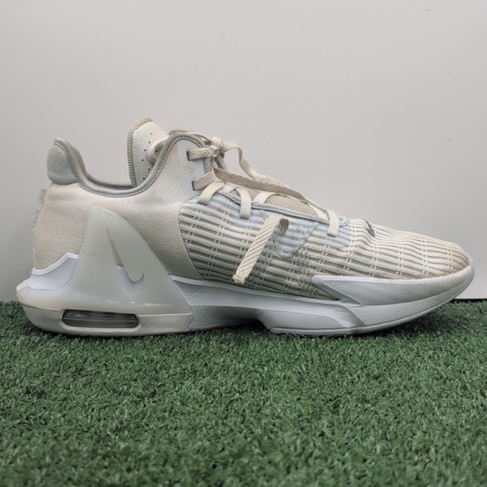 Nike Lebron Witness 6 Men's Size 15 Basketball Sneakers Daily Walking White Gray - Picture 6 of 16